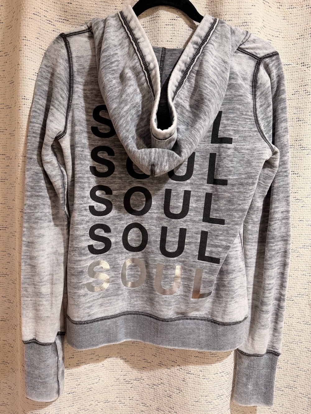 Soul Cycle Grey Hooded Women's Sweater with Logo